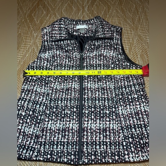 Christoper & Banks Quilted Full Zip Lightweight Puffer Vest,Multicolor,Size M - Picture 6 of 8